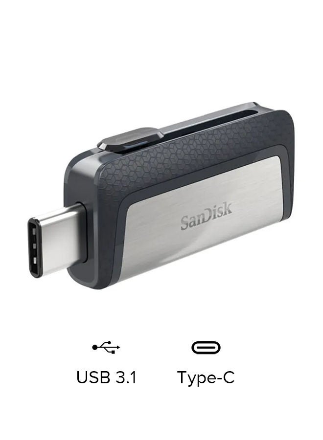sandisk 64Gb Ultra Dual Drive Usb Type-C - Usb-C, 3.1 Sdddc2-064G-G46, Black And Silver - Image 1