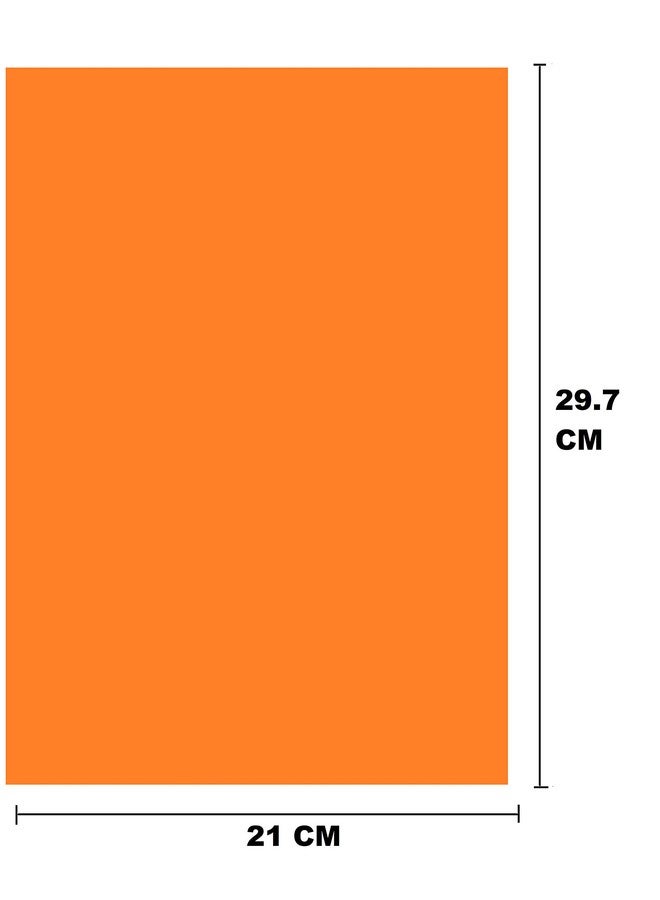 True-Ally 30 A4 Sheets Neon Fluorescent Orange Colour Laser Inkjet Printable Self Adhesive Sticky Sticker Craft Labels paper (Orange) (pack of 30 sheets) - Image 2