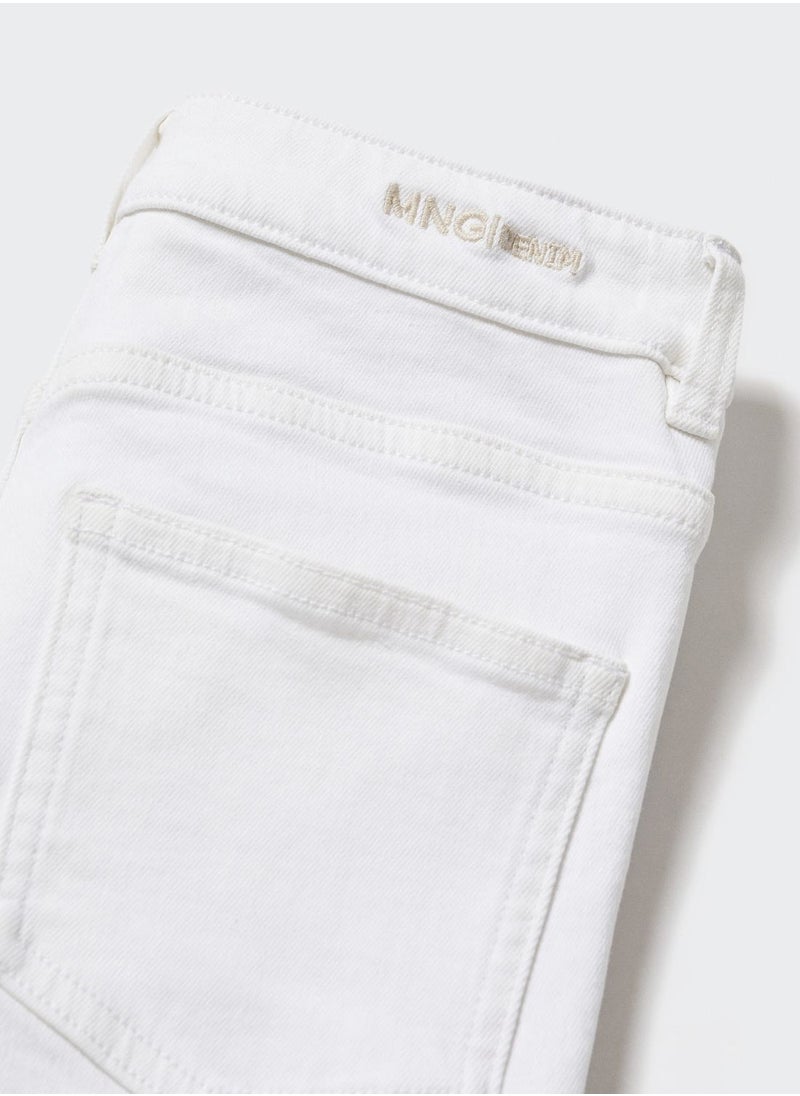 MANGO - Youth Light Wash Slim Fit Jeans - Image 1