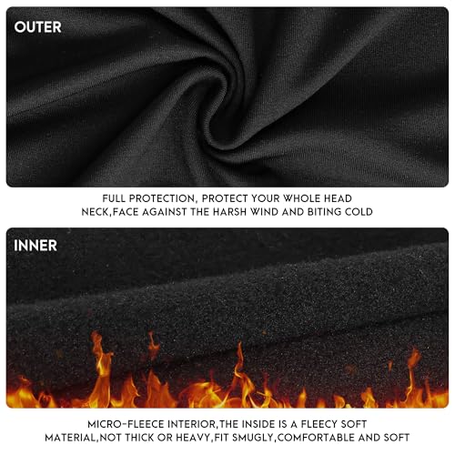 Eyegla 2 Pieces Balaclava Ski Mask for Men Cold Weather,Winter Thermal Breathable Face Mask for Snowboard Motorcycle Cycling - Image 5