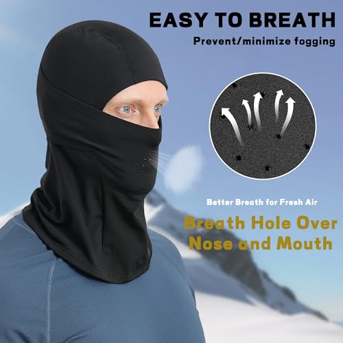Eyegla 2 Pieces Balaclava Ski Mask for Men Cold Weather,Winter Thermal Breathable Face Mask for Snowboard Motorcycle Cycling - Image 3
