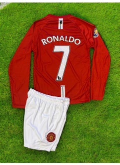 Nostalgic Manchester United 2008 Long Sleeve Ronaldo Kids Jersey
