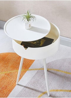 DubaiGallery Nightstand Modern Simple, Storage Table Round, Indoor Snack Table, Accent Bedside Tables Patio Side Table  - Image 3