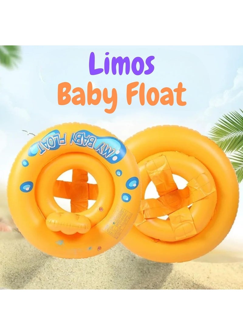 LIMOS Baby Pool Float with Seat Inflatable Swim Ring Dual Air Chambers 33 lb Max Weight Baby Float Multi-Color - Image 5