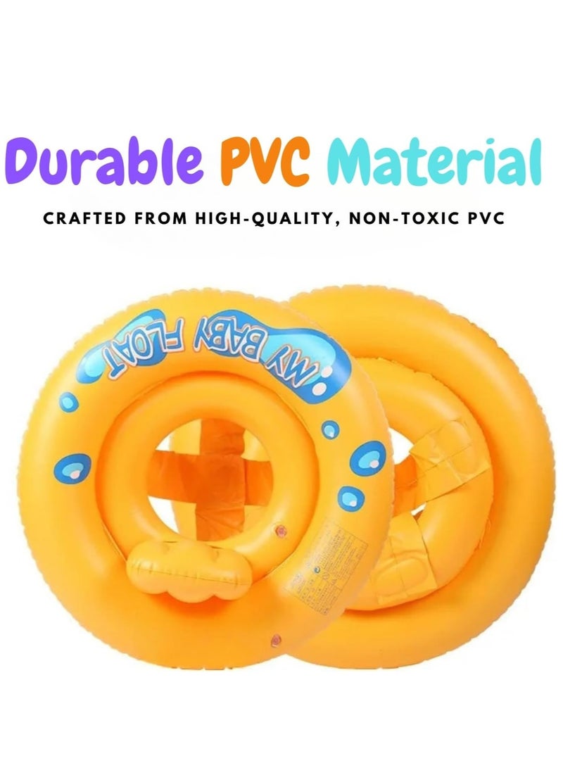 LIMOS Baby Pool Float with Seat Inflatable Swim Ring Dual Air Chambers 33 lb Max Weight Baby Float Multi-Color - Image 3