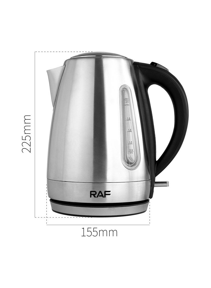 آر إيه أف غلاية منزلية من الفولاذ المقاوم للصدأ مع إيقاف تشغيل تلقائي بسعة 2.0 لتر - Image 2