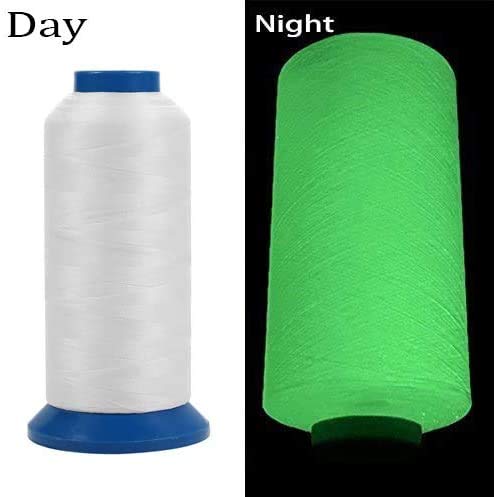 TcJ-Chen 3000Yards / 2700M Glow in The Dark Embroidery Thread (White) - Image 2