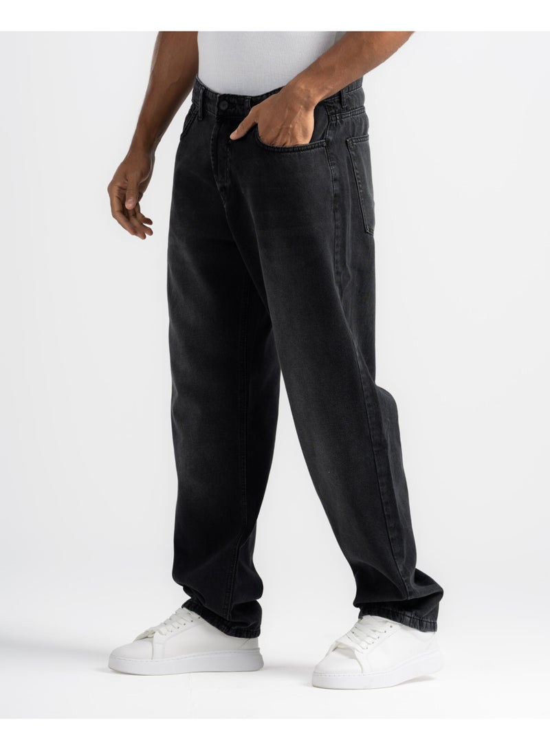 دوت بنطلون جينز رجالي – قصّة فضفاضة بإطلالة كاجوال - Image 2