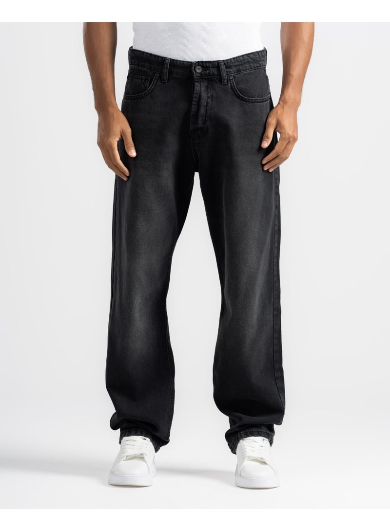 دوت بنطلون جينز رجالي – قصّة فضفاضة بإطلالة كاجوال - Image 1