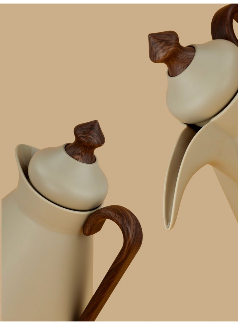 Raz طقم ترمس فاخر للقهوة والشاي العربي | ترمس تقديم معزول حرارياً بجدار مزدوج | طقم فاخر من قطعتين - Image 4