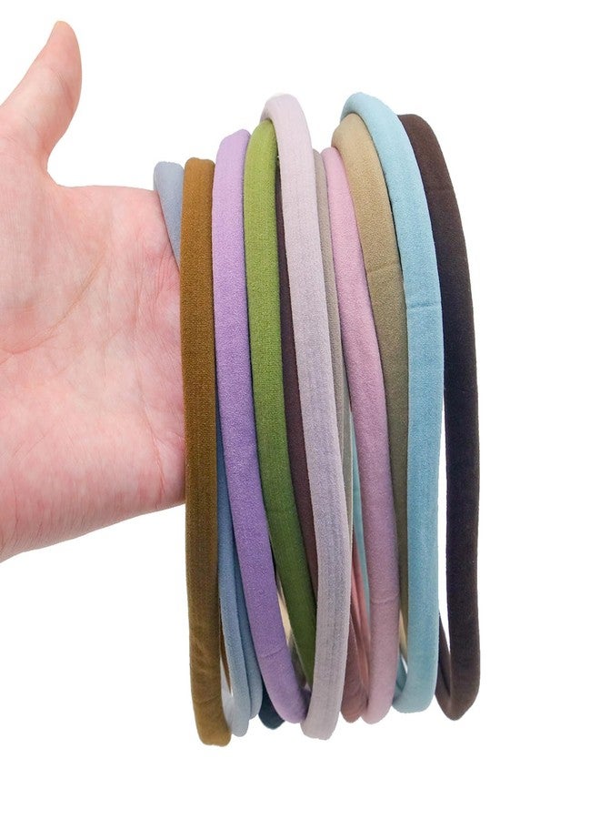 ECLATE ACCESSORIES ADORNISH Seamless Headbands for Women, Nylon Sports Hair Bands, Large Size, 6 Pack - Image 5