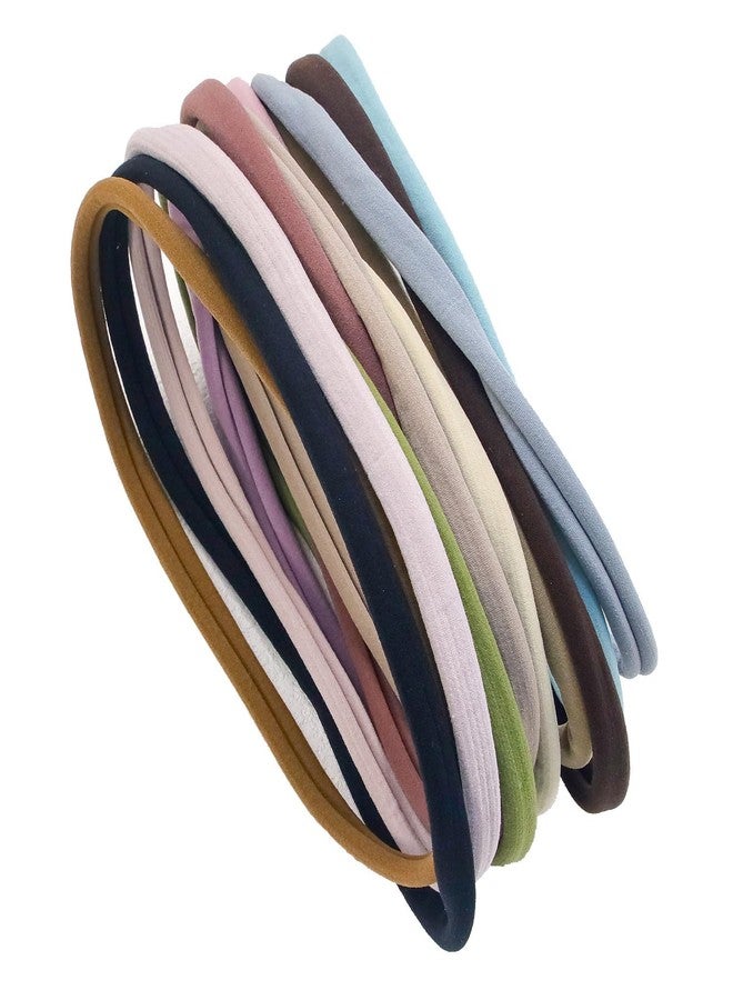 ECLATE ACCESSORIES ADORNISH Seamless Headbands for Women, Nylon Sports Hair Bands, Large Size, 6 Pack - Image 4