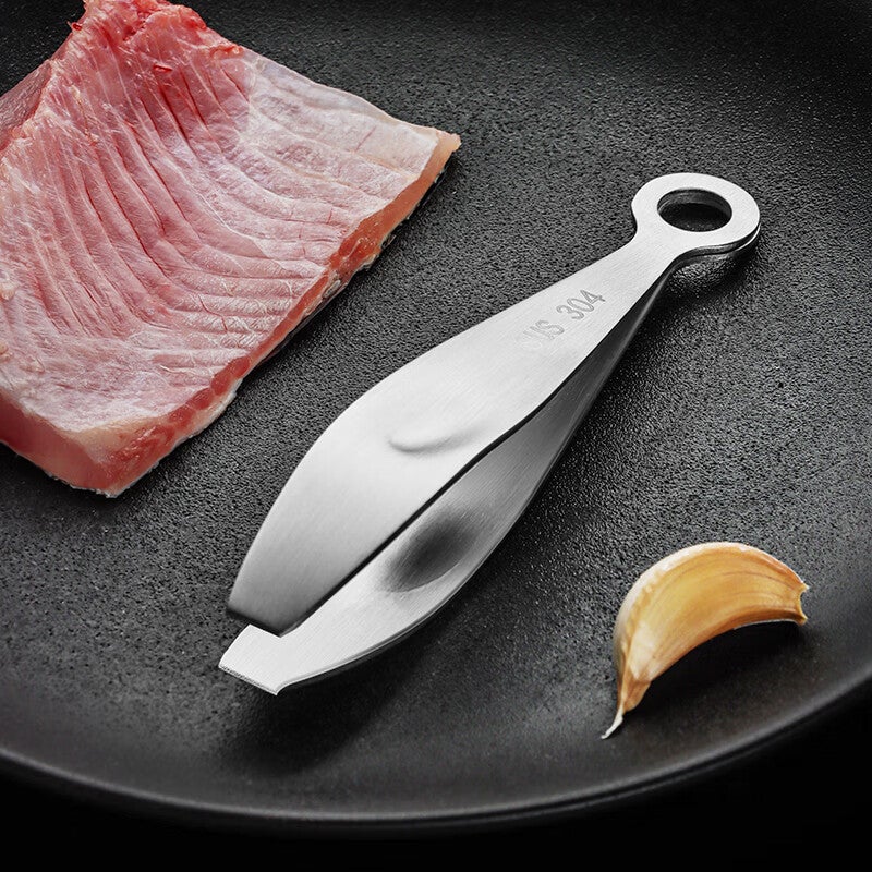 BJ 304 Stainless Steel Pig Hair Clipper, Hair Removal Tool for Home Use, Plucking Pliers, Fish Bone Remover Tweezers, Flat Mouth Desig - Image 1
