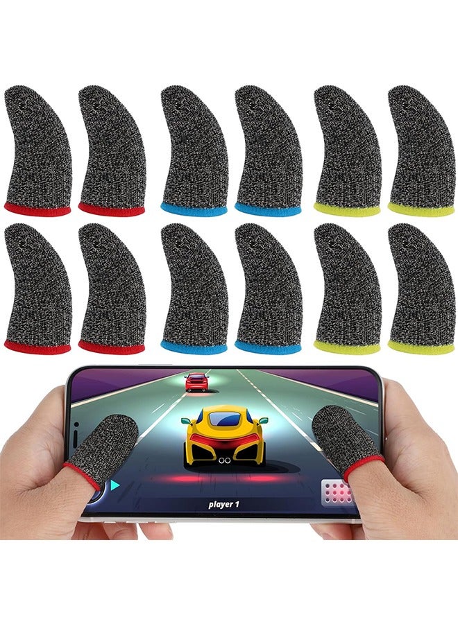 30-Piece Finger Sleeves for Gaming, Breathable Finger Sleeve Gloves, Finger Thumb Sleeves Set, Gamer Thumb Sleeves Finger Covers, Dedales para Dedos Gamer for Mobile Phone Game  - Image 1