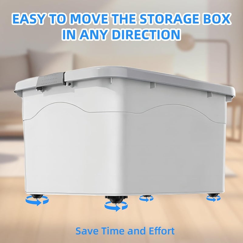 كاست ويف عجلات دوارة ذاتية اللصق، 24 قطعة عجلات دوارة صغيرة تدور 360 درجة للأثاث، بكرات توصيل الأجهزة الصغيرة للمطبخ، عجلات دوارة عالمية لماكينة صنع القهوة، لون أسود - Image 5