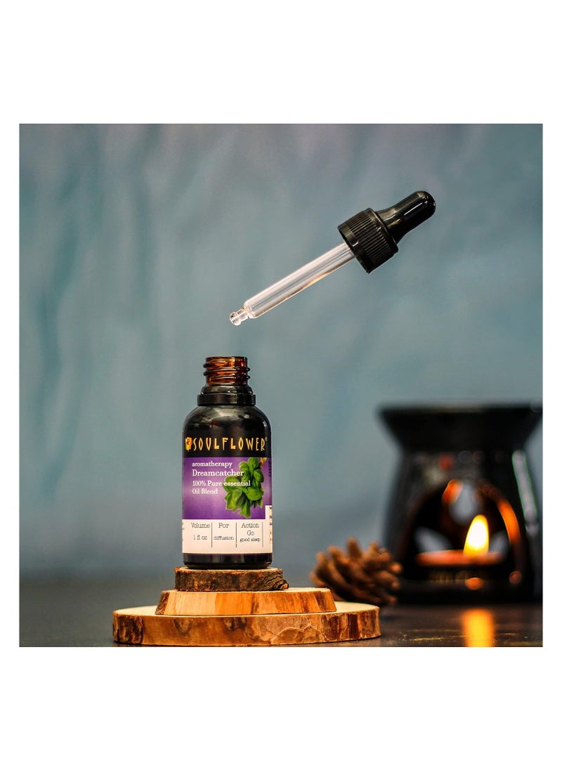 Dreamcatcher Essential Oil - 30ml | Sore Muscles, Harmonizing, Pacifying, Comforting Aroma, Sound Sleep, Relaxing, Stress Relief Diffusion | | 100% Pure, Natural, Undiluted & Organic