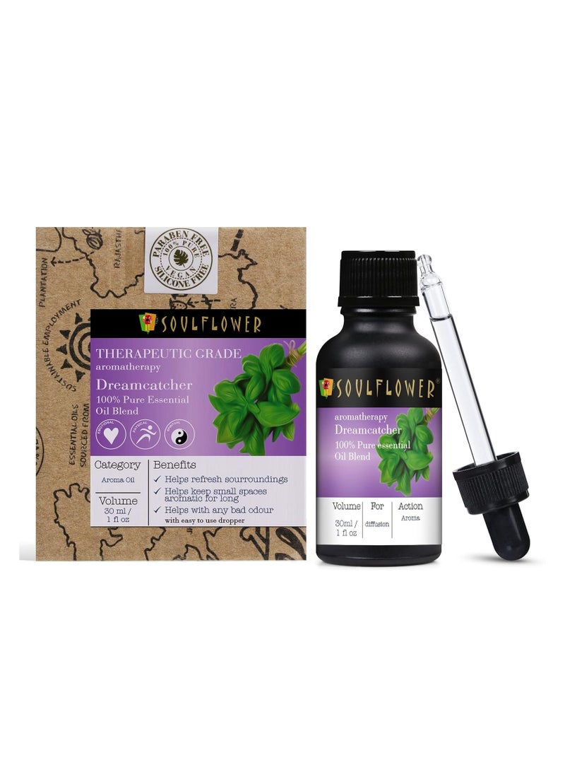 Dreamcatcher Essential Oil - 30ml | Sore Muscles, Harmonizing, Pacifying, Comforting Aroma, Sound Sleep, Relaxing, Stress Relief Diffusion | | 100% Pure, Natural, Undiluted & Organic