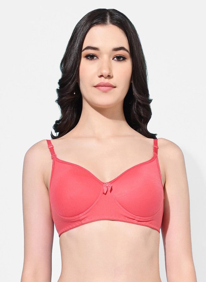 FIMS Pack Of 3 Full Coverage Lightly Padded Everyday Bras With All Day Comfort - Image 2