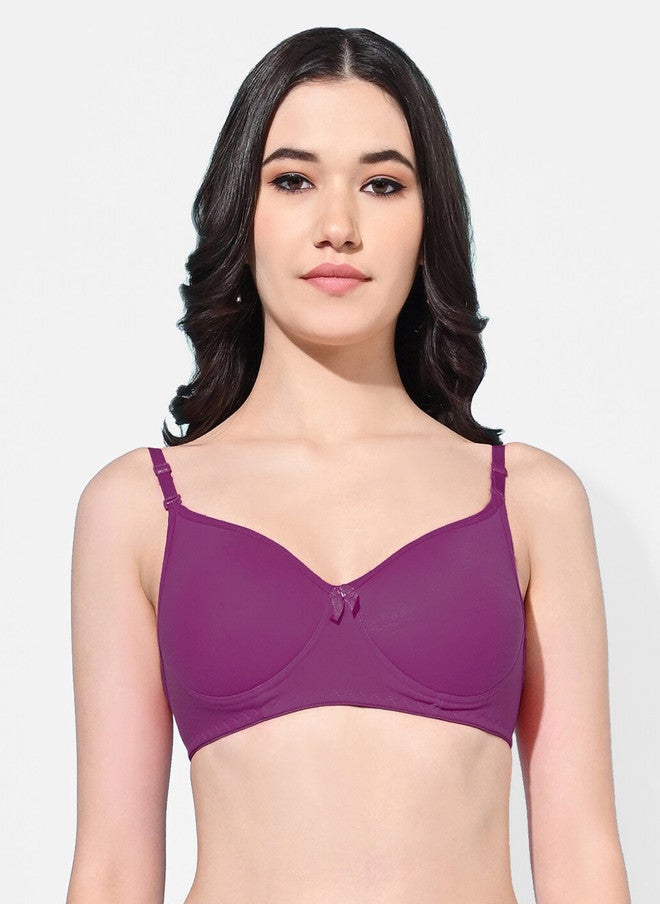 FIMS Pack Of 3 Full Coverage Lightly Padded Everyday Bras With All Day Comfort - Image 3