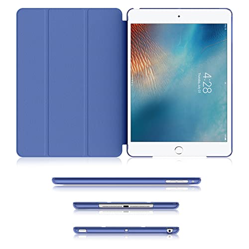 Soke Case for iPad 6th/5th Generation 2018/2017, [Slim Trifold Stand + Auto Wake/Sleep], Premium Protective Hard PC Back Cover for Apple 9.7-Inch iPad Air 2 & Air 1 (Navy) - Image 3