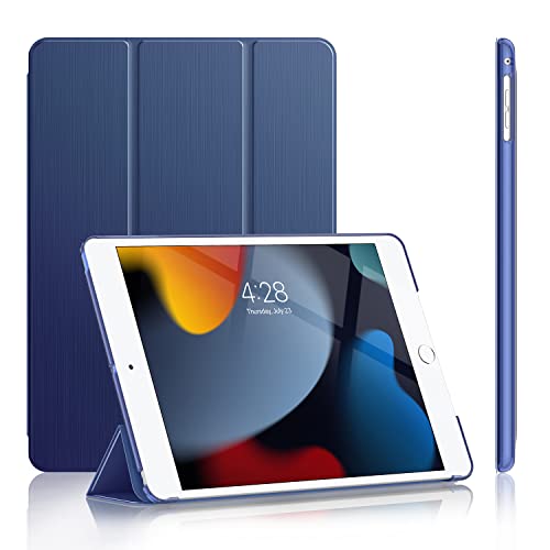 Soke Case for iPad 6th/5th Generation 2018/2017, [Slim Trifold Stand + Auto Wake/Sleep], Premium Protective Hard PC Back Cover for Apple 9.7-Inch iPad Air 2 & Air 1 (Navy) - Image 1