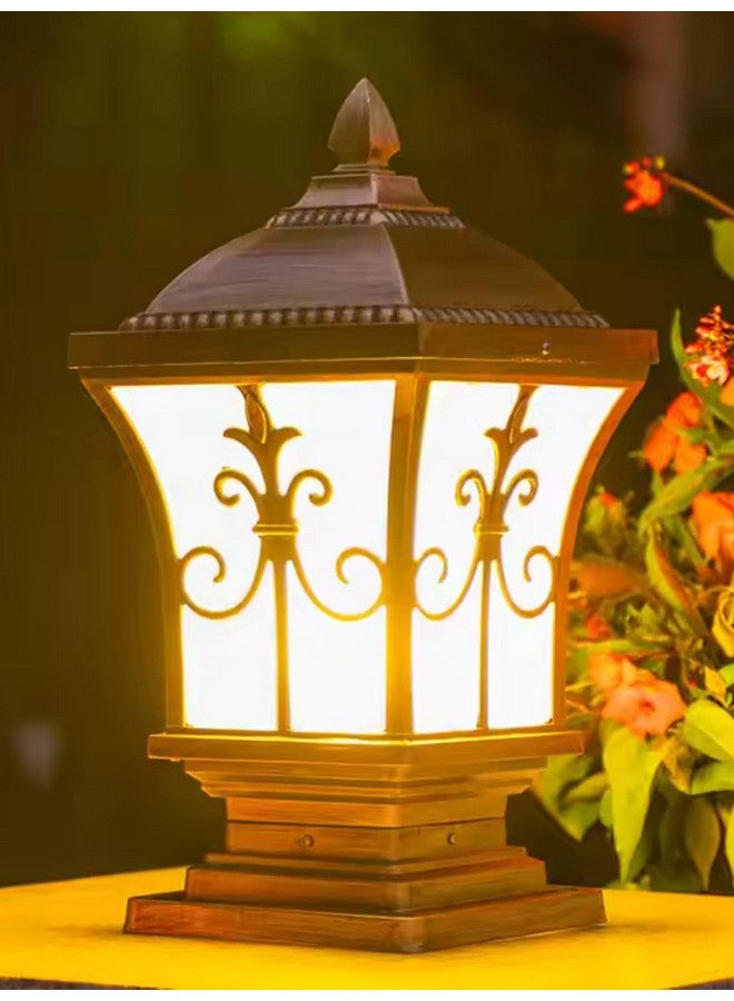 Weldecor Antique Gate Light for Home, Garden, Resort LampPost Light for Exterior Outdoor Boundary, Main Gate, Pillars, Rust Resistance,Waterproof for Home Gate Entrance (Bulb Not Included) 2pc - Image 5