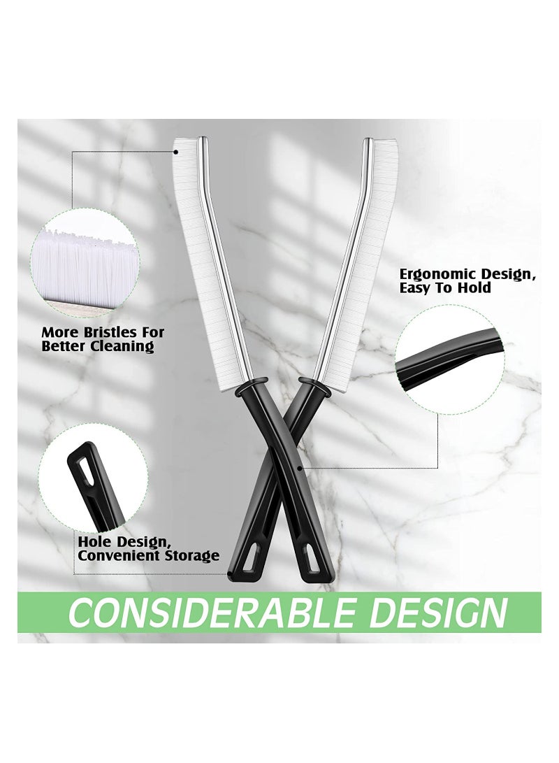 SYOSI 4 Pcs Grout Cleaner Scrub Brush Deep Tile Joints Grout Brush for Cleaning Showers Bathtubs Kitchens Bathroom Floor Nylon Bristle Multi Surface Around Scrubber Household Cleaning Tool - Image 3