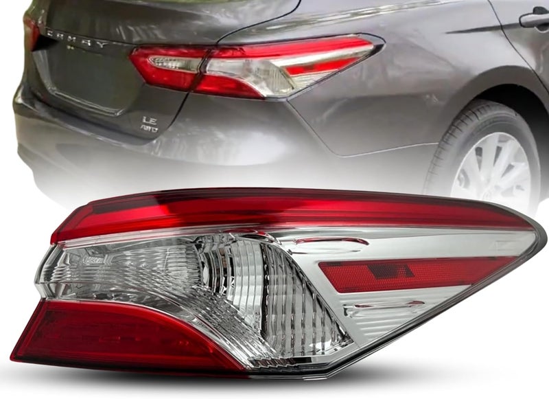 ALLIGATOR AUTO LIGHTS مجموعة ضوء الذيل البديلة لسيارة تويوتا كامري LE/L/هايبرد LE 2018-2020 - الجانب الأيمن/الركاب - Image 1