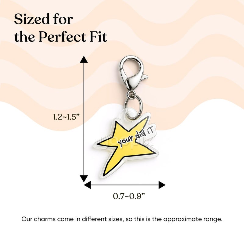 YOPPIX STUDIO YOPPIX 24 Pcs Nurse Badge Reel Charms - Cute & Funny Acrylic Charms for ID Holders, Perfect for Nurses, Medical Staff, Teachers, Students & Office Professionals - Image 5