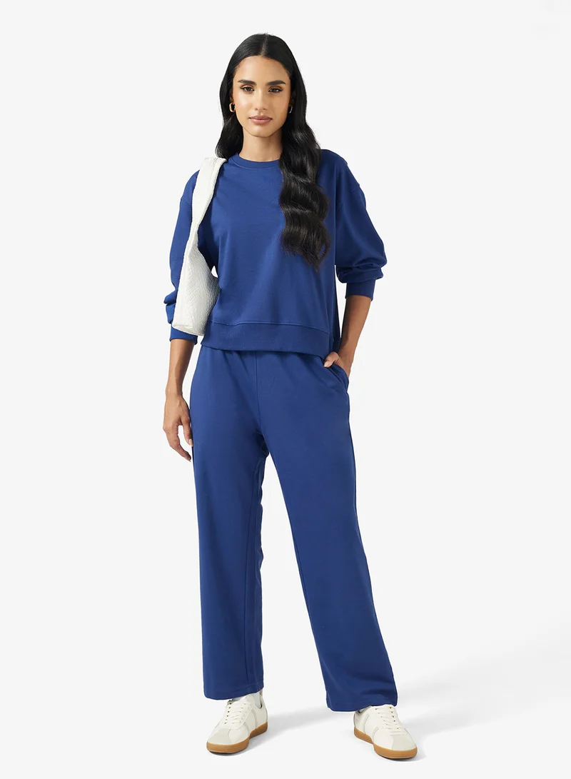 Ginger Basics Crew Neck Sweatshirt & Sweatpant Set