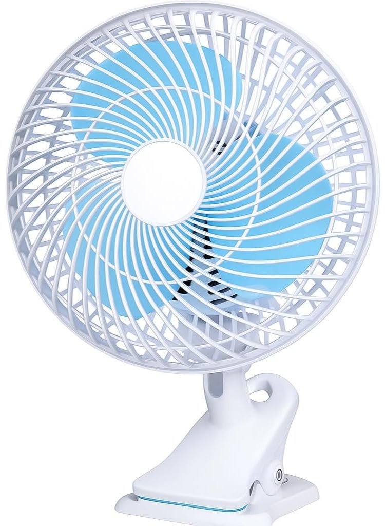 Portable Clip-On Desk Fan with Adjustable Head, Quiet Personal Cooling Fan for Home Office Bedroom Study Table, Compact Air Circulator, Energy Efficient USB Powered Cooling Solution - Image 1