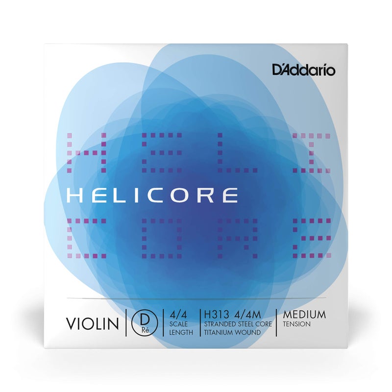 D'Addario D'Addario Orchestral - Helicore 4/4 Size Violin String - Titanium Wound D String - H313 4/4M - D String Only - Medium Tension  - Image 1