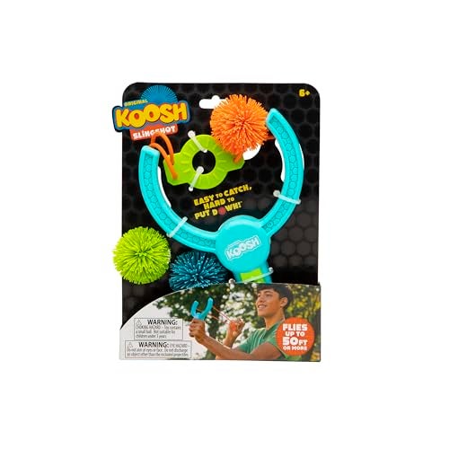 Koosh Slingshot Kids Games Outdoor Games for Adults and Family Beach Toys Fidget Toys for Kids 3 Mini Balls Included Easy Storage Handle Just Load Pull and Launch ScreenFree Ages 6 - Image 1