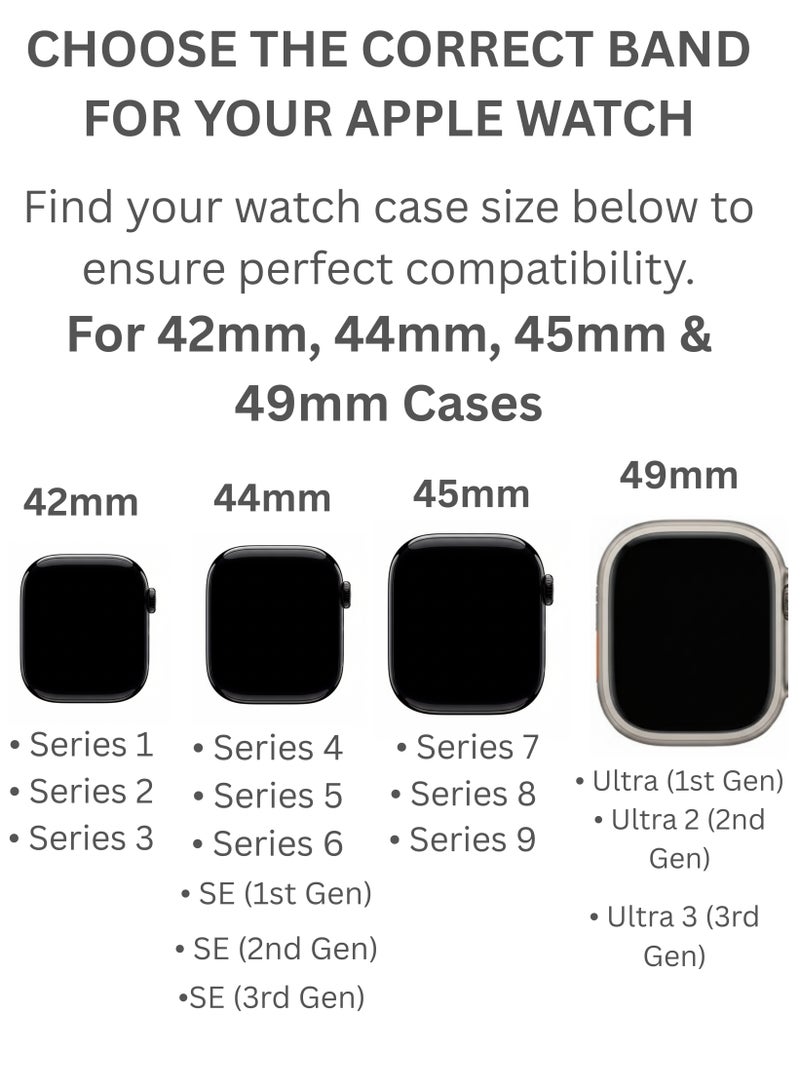 SARAOONT 6-Pack Silicone Sport Bands Compatible with Apple Watch 42mm 44mm 45mm 49mm for Series 11/10/9/8/7/6/5/4/3/2/1/SE/Ultra - Waterproof & Soft Replacement Straps - Image 2