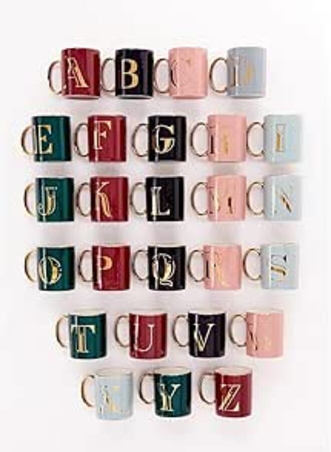 Matalan A-Z Mug, 9 cm x 14 cm x 8 cm Size, Red - 6482516000110