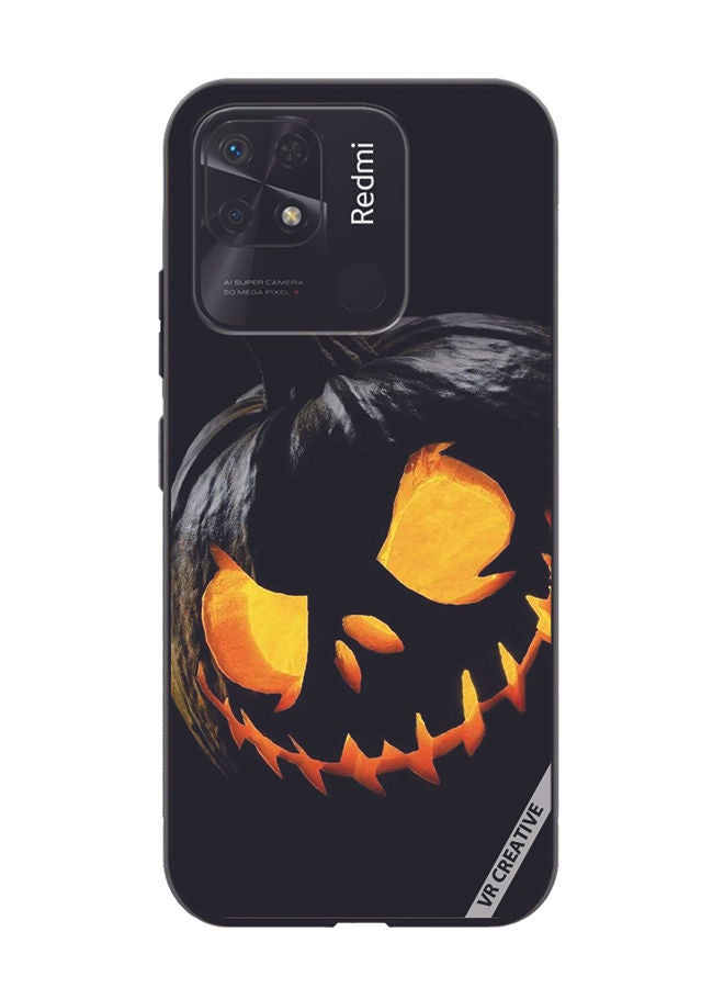 VR CREATIVE Protective Case Cover For Xiaomi Redmi 10C Halloween Design Multicolour - Image 1