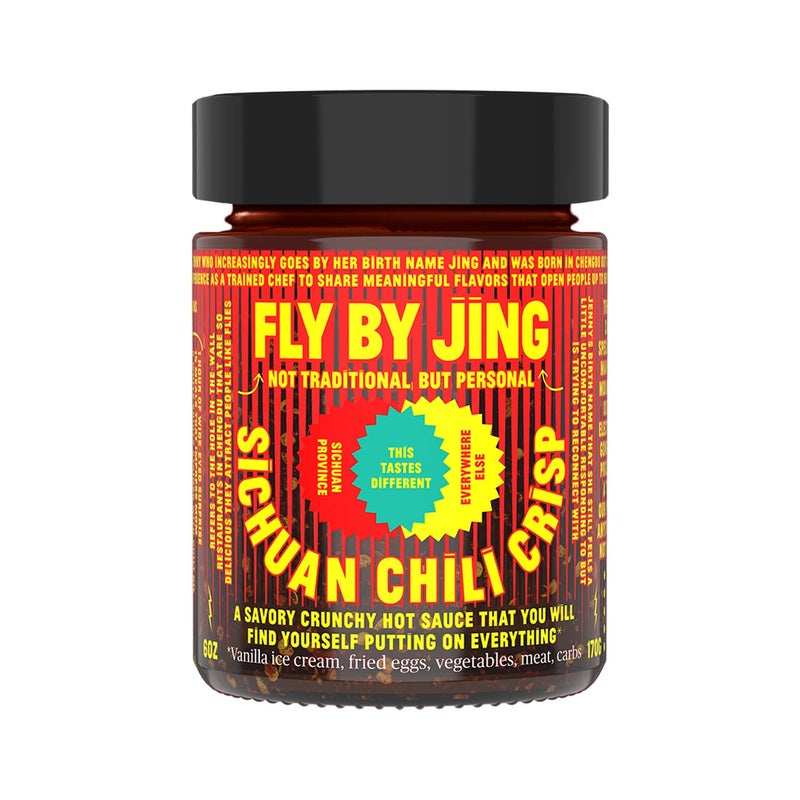 FLYBYJING Sichuan Chili Crisp - Premium Spicy Savory All-Natural Vegan Chili Oil - Crunchy Hot Sauce, Good on Everything, Sugar Free - 6oz (Pack of 1) - Image 1