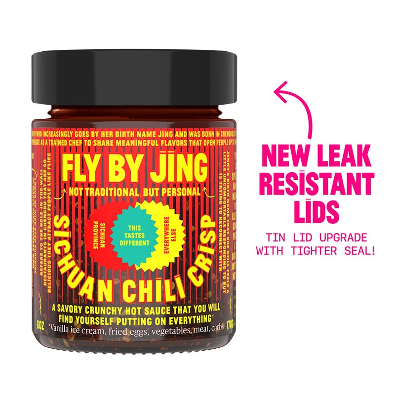 FLYBYJING Sichuan Chili Crisp - Premium Spicy Savory All-Natural Vegan Chili Oil - Crunchy Hot Sauce, Good on Everything, Sugar Free - 6oz (Pack of 1) - Image 3