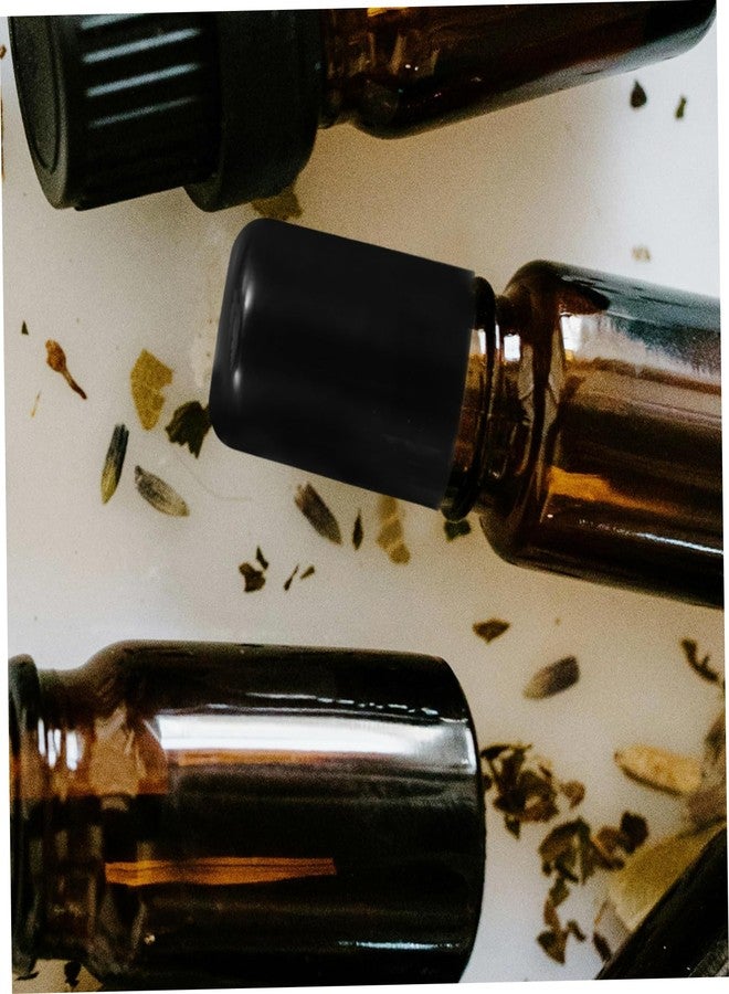 Hemoton DIY Essential Oil Roller Ball Inserts Set 20pcs Stainless Steel Balls Amber Dust Caps for 18 Tooth Bottles for Travel - Image 5