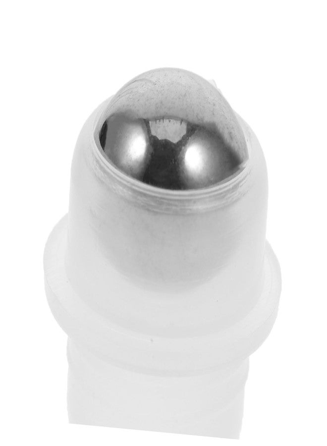 Hemoton DIY Essential Oil Roller Ball Inserts Set 20pcs Stainless Steel Balls Amber Dust Caps for 18 Tooth Bottles for Travel - Image 3