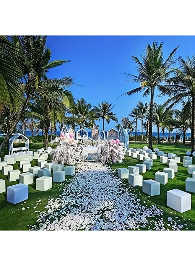 3000pcs Bulk Artificial Rose Petals Realistic White Wedding Valentine Day Confetti Rose Petal Shavings for Wedding Aisle Proposal Backdrop Photo Decor Heavy Duty - Image 4