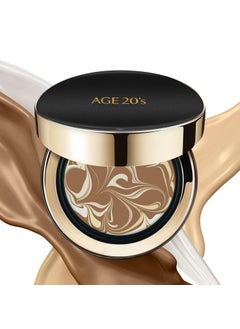AGE20'S Signature Essence Pact SPF 50+ | Pack of 1 | 31 Medium Tan | Cream Foundation, Dewy Finish, Natural Coverage | Korean Cushion Foundation