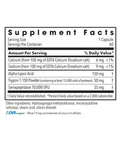 Allergy Research Group Allergy Research Group Biofilm Neutralizer - Biofilm Defense, EDTA Supplement, Proteolytic Enzymes, Serrapeptase, Vegetarian Capsules - 60 Count  - Image 3