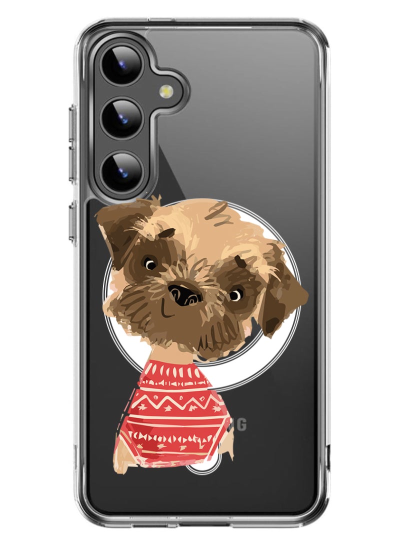 Theodor Magnetic Case for Samsung Galaxy S24 6.2-inch Compatible with MagSafe Wireless Charging, Shockproof Phone Bumper Cover Dollar bag  - Image 1