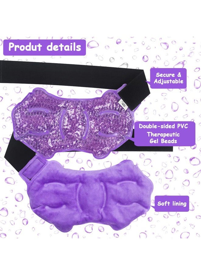 Conbella Ankle Foot Ice Pack Wrap for Injuries Reusable, Gel Bead ice Pack, Instant Pain Relief for Achilles Tendonitis, Plantar Fasciitis, Foot Heel - Soft Polyster Lining - Image 4