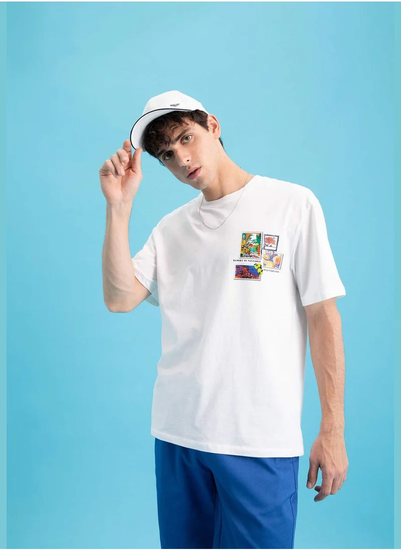 DeFacto Man Relax Fit Crew Neck Short Sleeve T-Shirt