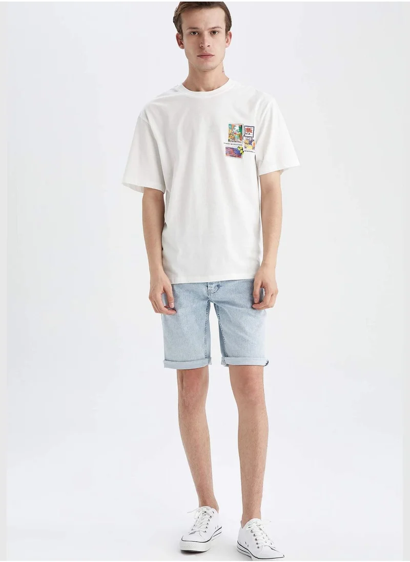 DeFacto Man Relax Fit Crew Neck Short Sleeve T-Shirt