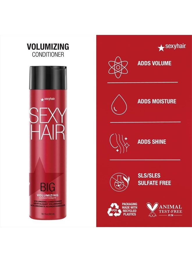 Sexy Hair Big Volumizing Conditioner, 10.1 Oz | Provides Moisture and Hydration | SLS & SLES Sulfate Free | All Hair Types  - Image 3