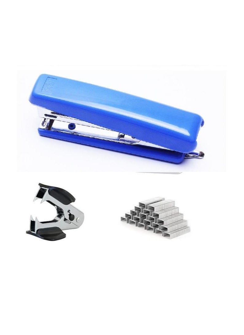 AIWANTO - Aiwanto Desktop Stapler With 1000Pcs Stapler Pin And Staple Remover For Office School And Home (Blue) - Image 1