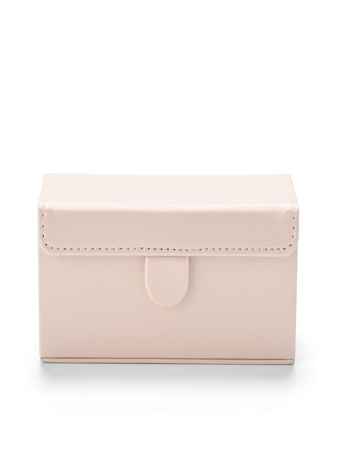 Oirlv Travel Rings Organizer Case in Blush Pink, Premium Leather & Soft Velvet Portable Jewelry Box, Secure Compact Holder for Women‘s Travel, Gym & Daily Organization (Holds 6-8 Rings) - Image 2